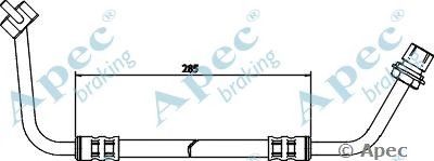 APEC BRAKING hos3403 -  Тормозной шланг